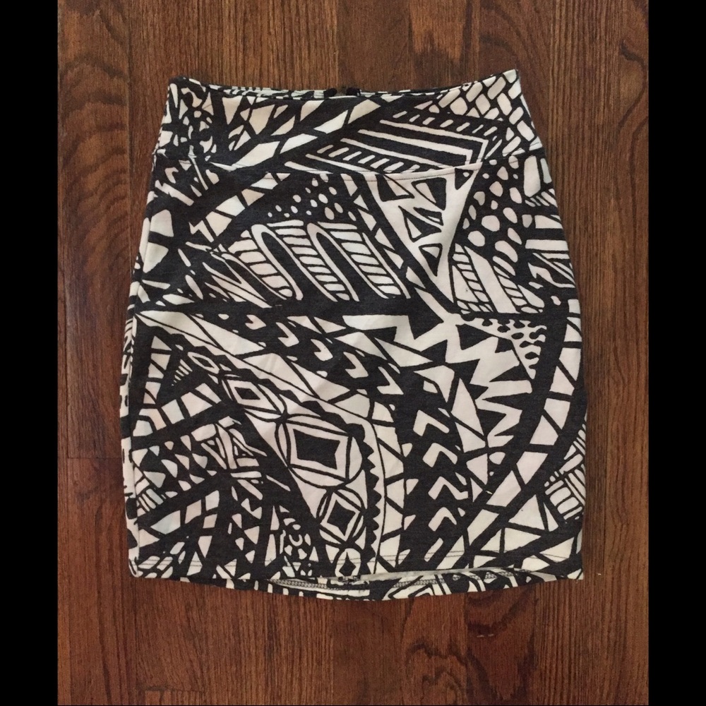 Silence + Noise printed skirt